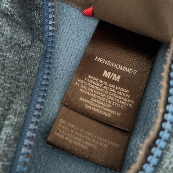 THE NORTH FACE Heather Blue Hiking Full Zip Hoodie Men's Size Medium (W8) - Picture 3 of 10